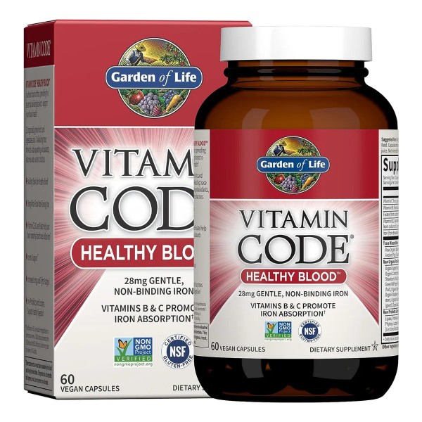 Vitamin Code Hierro Sangre Saludable 60 Caps. Garden Of Life