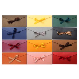 Envelopes, Pack of 12 Vintage Kraft Paper Envelopes, Blank Cards, Letter Envelopes Closure for Gift Cards, DIY Thank You Cards, Envelope Set of Coloured Envelopes, 22 x 10.8 cm, Butterfly