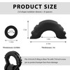 ZNDAW 2PCS D Ring Shackle Isolators Washers Kit, D-Ring Isolators