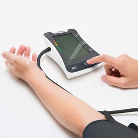 Avantia BPM-80 Professional Quality Blood Pressure Monitor, Upper Arm Automatic Blood Pressure Machine with Adjustable Arm Cuff, Large LCD Screen