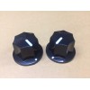 Unbranded 2x Guitar Bass Effect Pedal Knobs Black New 24mm