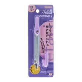 Sunstar Stationery S4051467 Compass Metal Pencil, Metasil School Compass, Light Violet