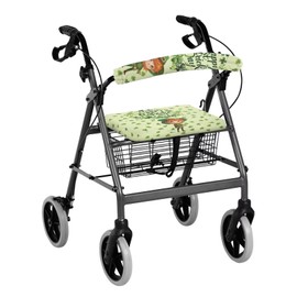 LedBack Happy St Patricks Day Day Decor Rollator Walker Accessories Green Walkers for Seniors with Seat Gifts Covers, Easy to Clean and Install