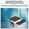 4G 1080P WiFi Folding Solar Security Cameras Wireless Outdoor 2-way