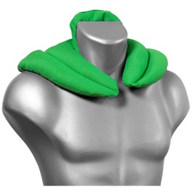 Neck Pillow with Stand-Up Collar, Frog Green, Heat Pad – A Very Cosy Neck Warmer