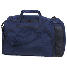Champion Sports 600 Denier® Multi Compartment Football Equipment Bag with Handles and Shoulder Strap - Navy