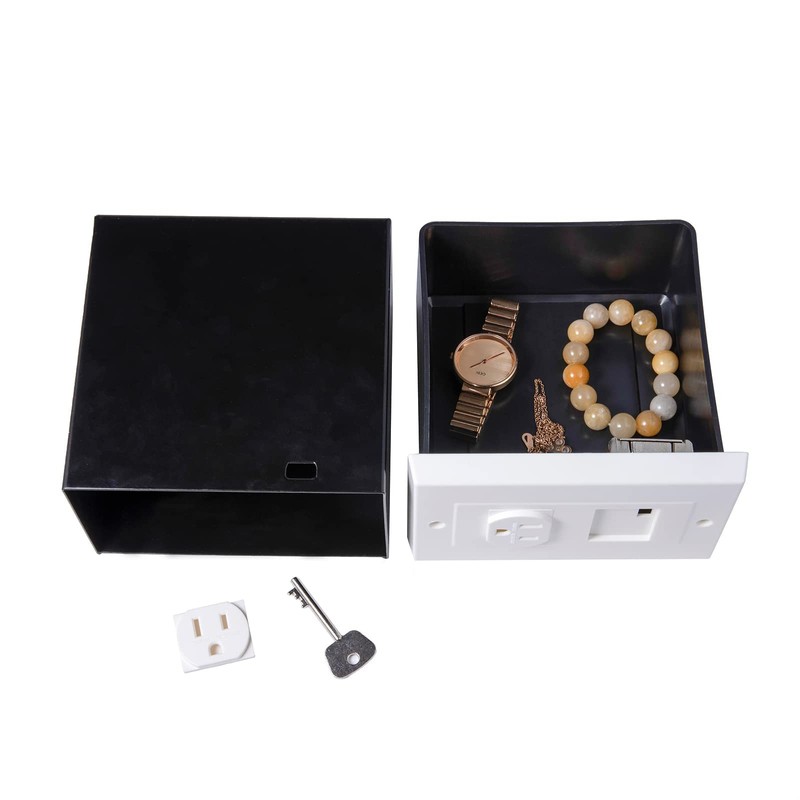 American Outlet Wall Safe Security Secret Hidden Box Covert Hidden