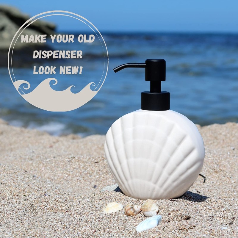 Kapitan Soap Dispenser Pump Replacement Head Black Spare Stainless Steel