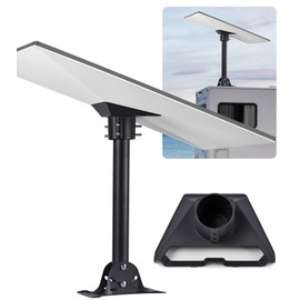 Steinwhale Adjustable Mounting Kit with Aluminum Pipe Adapter Pole Mount for Starlink Standard/Gen 3, Long Wall Roof Mount, Corrosion Resistance, Easy to Install