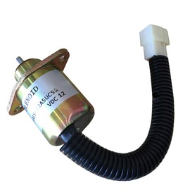 ZeeKee Fuel Shut Off Solenoid Valve SA-4569-T 17454-60010 1503ES-12A5UC5S 1503ES BX22D F2560E F3060 V1505T Compatible with Kubota Woodward Yanmar Machine Diesel Engines 12V