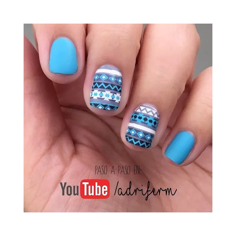 Whats Up Nails P023 Aztec Harmony Water Decals Sliders for