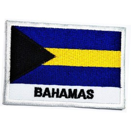 Bahamas Flag Iron On sew on Patch Bahamas National Country Flag Novelty Iron on Sign Badge Costume Uniform Emblem Patch Flag Military Stickers Embroidery Iron On Sewing (11)