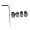 Mobestech 4pcs Tire Valve Stem Caps Anti-leak Design for Car