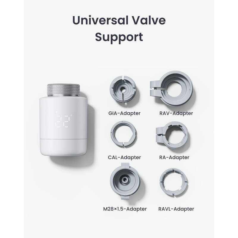 SwitchBot Smart Radiator Thermostat Matter Combo - Bluetooth Thermostat with