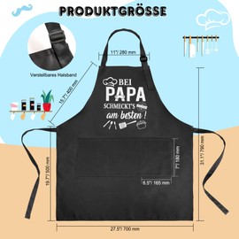 HOWAF BBQ Apron Dad Apron BBQ Apron Father's Day Cooking Apron Men with Pockets for Dad Gift Father's Day Father's Day Gift for Gift Father's Day Birthday Christmas, Dad