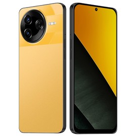 TryFirst Unlocked 4G Mobile Phones, 6.6 Inch HD+ Display, Dual SIM Dual Camera, Quad Core, 4GBRAM+32GB ROM【Expandable up to 256GB】, Support WiFi/Bluetooth/OTG (Yellow)