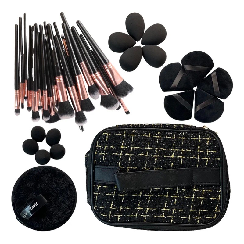 Kit Profesional De Brochas De Maquillaje Todo En Uno