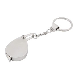 YOKIVE 1 x Magnifying Glass with Chain Portable Magnifying Glass for Home Outdoor Daily Use (Silver, 10X)