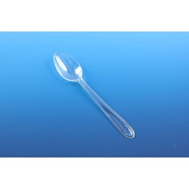 Reusable Clear Heavy Duty Plastic Cutlery (50 Spoons)