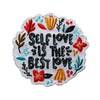 BPA -Free Sew-On Patches for Iron-On - Selbstliebe ist die