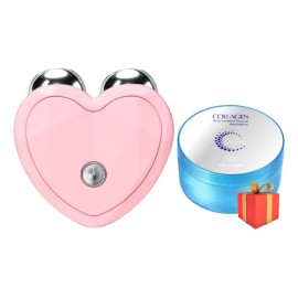 Microcorriente Lifting Antiarrugas Y Adelgazamiento Y Gel Rosa