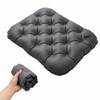 Cojín Inflable para Asiento de Avión y Viajes Largos, Portátil