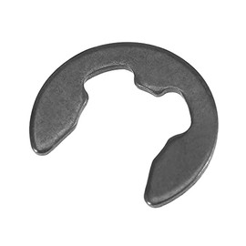 uxcell E-Clip Circlip - 10mm External Retaining Shaft Snap Ring Carbon Steel Black 100pcs