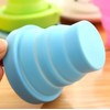 WOIWO 2PCS Candy-Colored Travel Silicone Folding Cup Outdoor Exercise Retractable