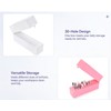 Rolabling Rectangle Nail Drill Bits Organizer Portable Dustproof Case for