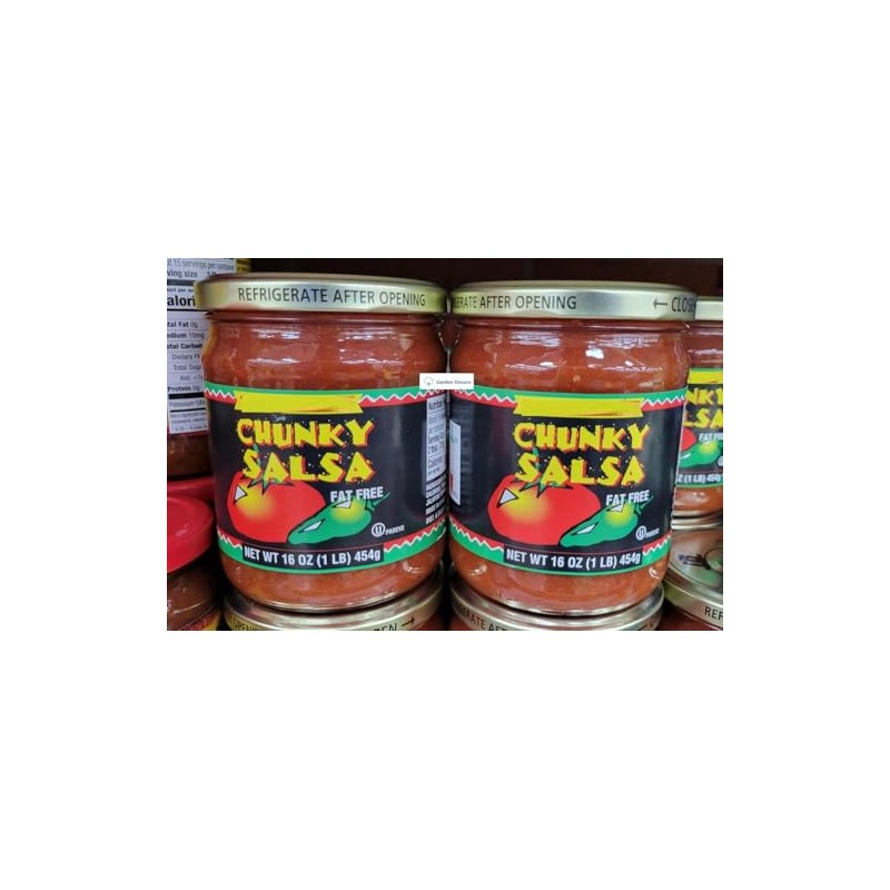 Trader Joe Chunky Salsa Fat Free 16oz 454g (Two Bottles)