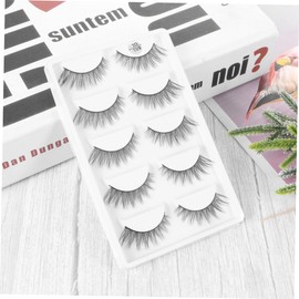 Healeved Thick Natural False Eyelashes Handmade Fiber Long Wide Soft Comfortable for Party Wedding