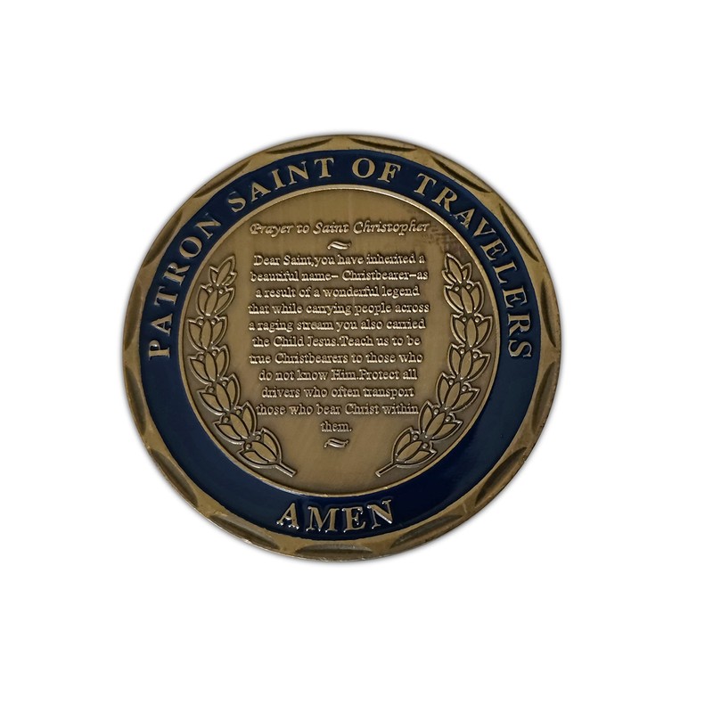 St.Christopher Patron Saint Of Travelers Commemorative & Collectible Coin for