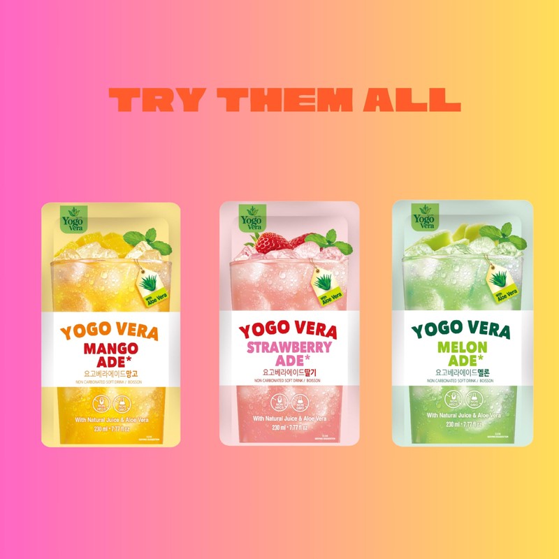 Korean Convenient Store Pouch Drink Yogo Vera Ade Melon Flavor