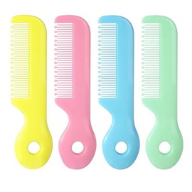 4Pcs Colorful Tip Bristles Baby Cute Comb Baby Grooming, for Nursery Newborn Infant Girl Boy Kids Comb Baby For Sensitive Scalp Skin Grooming and Healthcare Kits