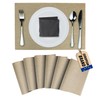 Mondiroso. Pack of 6 Washable Placemats, Non-Slip Placemats for Dining