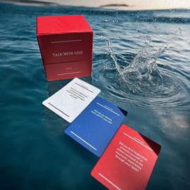 “Talk With God" card game, designed to foster meaningful conversations, deepen your faith, and strengthen your connection with God. card game family party games