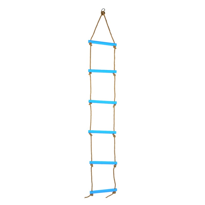 Outdoor Plastic SiX section Children Kids Rope Climbing Ladder Toy