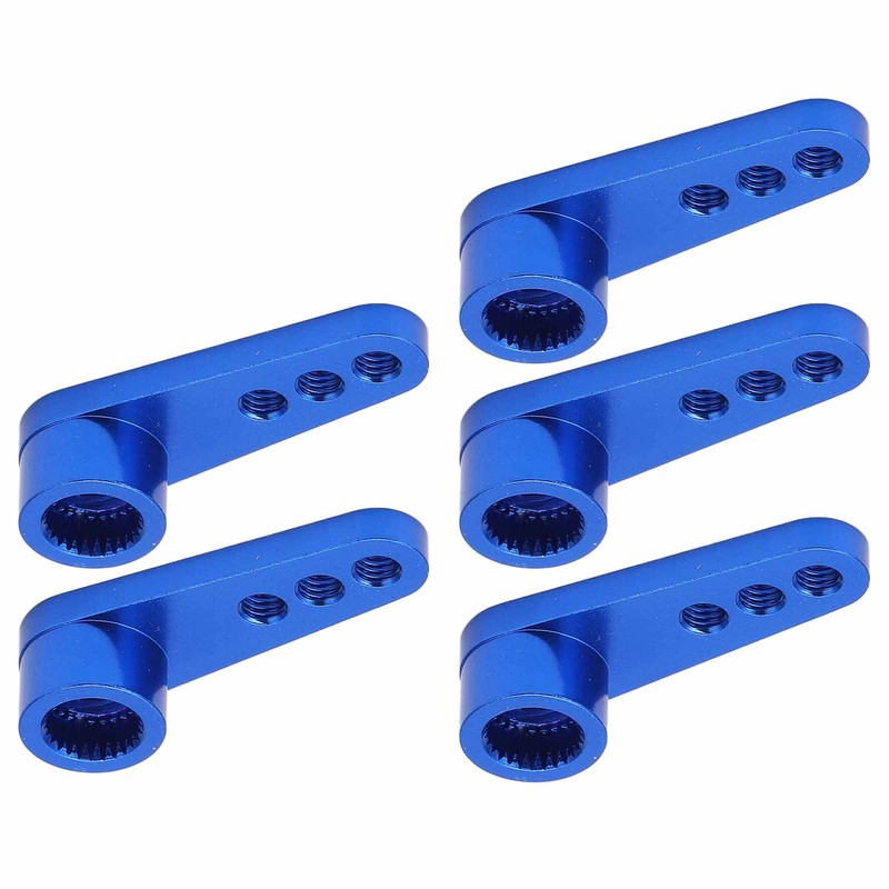 5Pcs 25T Servo Horns Aluminium Alloy Steering Servo Arms Blue