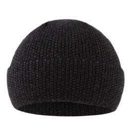 MniJiza Newborn Baby Beanie Hat Infant Winter Knit Hats Toddler Boys Girls Warm Cap (0-6M, Black)