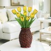 Arborus Artificial Tulips Flowers – 20" Long Stem Faux Tulips,