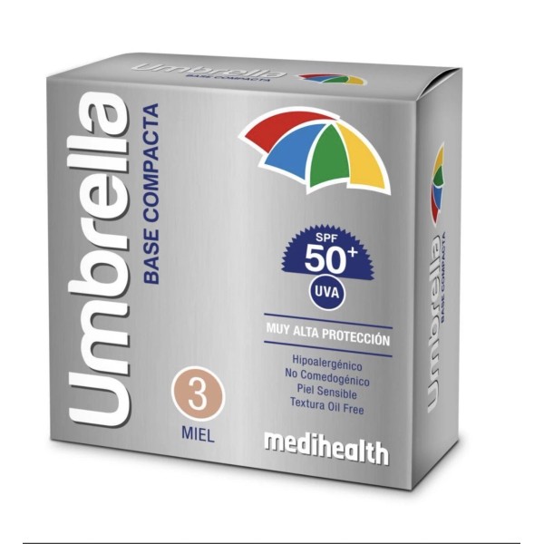 Medihealth Umbrella Compact Base 50+ Honey Tone Brand New