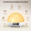 Mamidomo Sunrise Alarm Clocks White Noise Sound Machine with 34