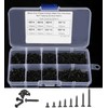 DIGISHUO 800Pcs M2 Kit Assorted Carbon-Steel Phillips Flat Head Self-Tapping
