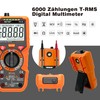 Digital Multimeter with 6000 Counts, True RMS Voltmeter Ohmmeter Ammeter,