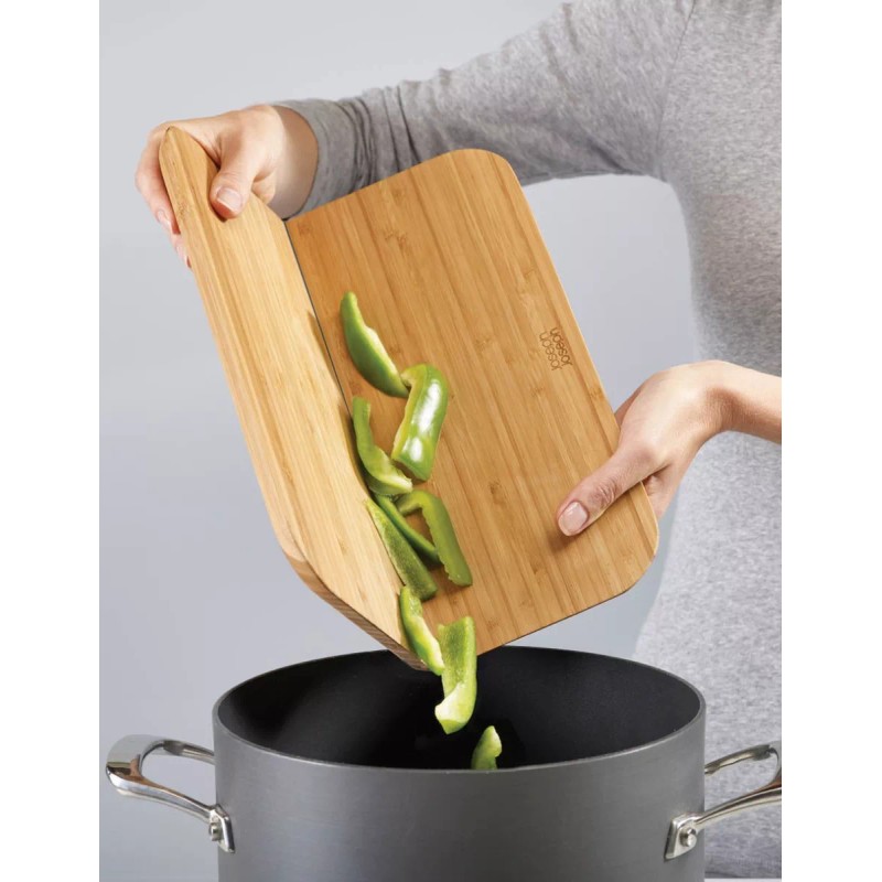 Bambú Tabla Para Picar Plegable 2 En 1 De Bambu