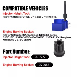 1st_auto_parts For CAT 3406E C-15/C-16 New Injector Socket Engine Barring & Height Tool kit