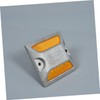 COHEALI 4pcs Reflective Driveway Markers Durable Aluminum Road Reflectors for