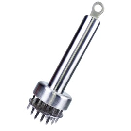 EnMart Meat Tenderiser Stainless Steel Ultra Sharp Needles, Kitchen Gadgets Meat Tenderiser Round Shape for Cooking, Tenderising Beef, Grill, Marinade, Steak, Poultry (24 Steel Needles)