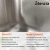 Blenzia 23 Inch Undermount Curved Single Bowl Kitchen Sink (Sink