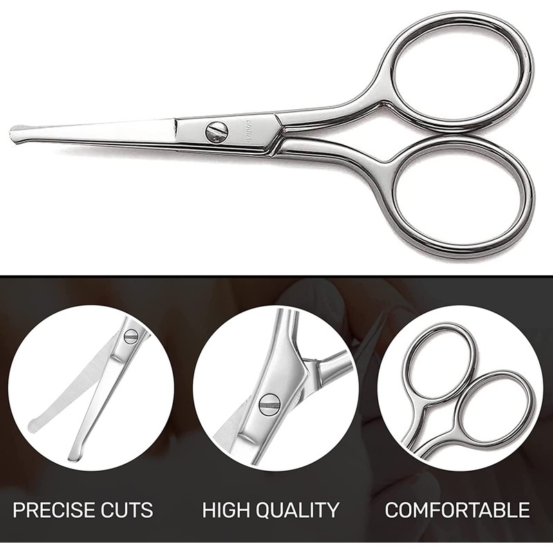 Nose Hair Eyebrow Scissors, Mini Scissors, False Eyelash Scissors, Unisex,